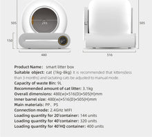Load image into Gallery viewer, Smart Cat Litter Box Cat Litter Box Self-cleaning
