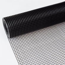 Load image into Gallery viewer, 24 inch×50 ft Black Vinyl Coated Hardware Cloth, 21 Gauge 1/4 inch Black PVC Hardware Cloth, Black Welded Wire Fence Supports Poultry-Netting Cage-Home Improvement and Chicken Coop

