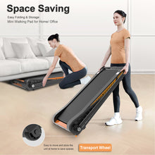 Load image into Gallery viewer, Under Desk Walking Pad, Treadmill 8% Incline 2.5HP 280LBS with Remote Control
