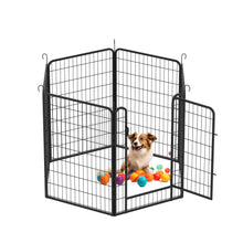 Load image into Gallery viewer, 6 Panels Heavy Duty Metal Playpen with door,39.37"H Dog Fence Pet Exercise Pen for Outdoor, Indoor
