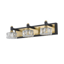 Load image into Gallery viewer, LED 3-Light Modern Crystal Bathroom Vanity Light Over Mirror Bath Wall Lighting Fixtures
