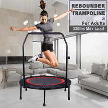 Load image into Gallery viewer, 40 Inch Mini Exercise Trampoline for Adults or Kids  Indoor Fitness Rebounder Trampoline with Safety Pad  Max. Load 300LBS
