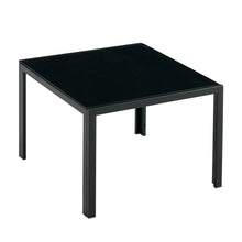 Load image into Gallery viewer, Nesting Coffee Table Set of 2, Square Modern Stacking Table with Tempered Glass Finish for Living Room,Black
