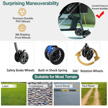 Load image into Gallery viewer, 2 in 1 Folding Dog Stroller, Pet Folding Stroller, 4 Wheels Dog/Cat Puppy Stroller w/Removable Travel Carrier for Small/Medium Pet, Waterproof Pad, Car Seat, Sun Shade
