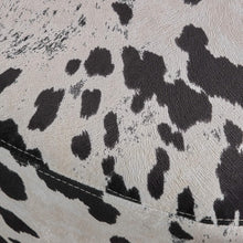 Load image into Gallery viewer, Black and White Velvet Cow-Shaped Ottoman, Cute Wood Foot Stool Shoes Changing Seat with Cushioned for Adult Living Room, Bedroom, Nursery Gameroom, Playroom, Porch Furniture
