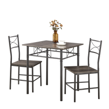 Load image into Gallery viewer, 3-Piece Kitchen Dining Room Table Set Grey Chair
