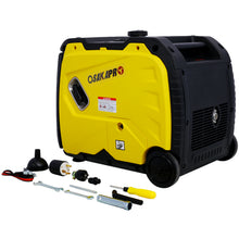 Load image into Gallery viewer, Super quiet Inverter Generator 4500w portable generator electric start, foldable handle with wheel,212cc 4 stroke CARB EPA compliant
