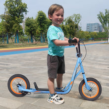 Load image into Gallery viewer, Youth Scooter Kick Scooter for Kids 6+ with Adjustable Handlebar, 12 Inch Inflatable Wheels ,Widened non-slip Footboard
