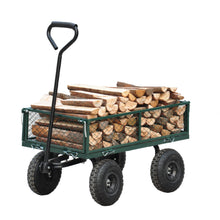 Load image into Gallery viewer, Wagon Cart Garden cart trucks make it easier to transport firewood (green)
