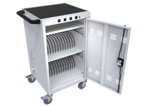 Load image into Gallery viewer, Mobile Charging Cart and Cabinet for Tablets Laptops 31+4-Device
