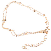 Load image into Gallery viewer, Chic Gold Double Chain Anklet Bracelet Ankle Foot Jewelry Barefoot Beach Anklet
