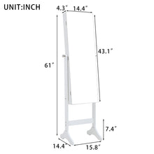 Load image into Gallery viewer, Fashion Simple Jewelry Storage Mirror Cabinet With LED Lights,For Living Room Or Bedroom
