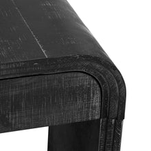 Load image into Gallery viewer, TREXM Unique Retro Silhouette Console Table with Open Style, Two Top Drawers for Entrance, Dinning Room, Living Room (Antique Black)
