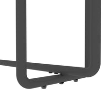 Load image into Gallery viewer, Console Table single layer tempered glass rectangular porch table black leg double tempered glass tea table,Black
