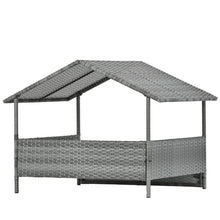 Load image into Gallery viewer, Dog Bed, Pet Bed, Pet Enclosures, Pet Outdoor Furniture, Pet Patio Furniture, Seasonal PE Wicker Pet Furniture, Dog Bed With Canopy
