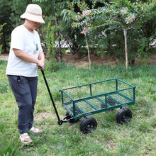 Load image into Gallery viewer, Wagon Cart Garden cart trucks make it easier to transport firewood (green)
