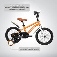 Load image into Gallery viewer, A16114 Kids Bike 16 inch for Boys &amp; Girls with Training Wheels, Freestyle Kids' Bicycle with fender.
