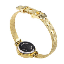 Load image into Gallery viewer, Fashion Womens Golden Small Round Dial Bracelet Lady Quartz Analog Wrist Watch
