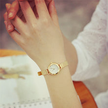 Load image into Gallery viewer, Fashion Womens Golden Small Round Dial Bracelet Lady Quartz Analog Wrist Watch
