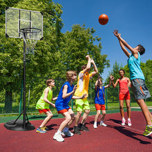 Load image into Gallery viewer, Portable Basketball Hoop System Stand Height Adjustable 7.5ft - 9.2ft with 32 Inch Backboard and Wheels for Youth Adults Indoor Outdoor Basketball Goal
