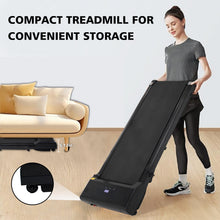 Load image into Gallery viewer, Walking Pad Treadmill Under Desk with Remote Control Portable Treadmill for Home Office Walking Jogging Machine 240 lb Capacity Black
