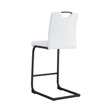 Load image into Gallery viewer, White PU Chair Barstool Dining Counter Height Chair Set of 2
