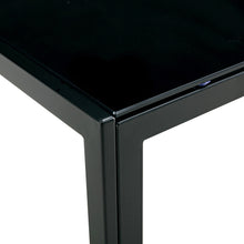 Load image into Gallery viewer, Nesting Coffee Table Set of 2, Square Modern Stacking Table with Tempered Glass Finish for Living Room,Black
