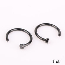 Load image into Gallery viewer, Fashion Stainless Steel Nose Open Hoop Ring Earring Body Piercing Studs Jewelry
