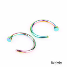 Load image into Gallery viewer, Fashion Stainless Steel Nose Open Hoop Ring Earring Body Piercing Studs Jewelry
