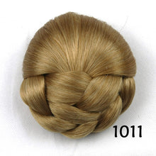 Load image into Gallery viewer, Womens Chignon Hairstyle Hair Extension Black/Brown Updo Hair Piece Clip-In Bun
