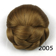 Load image into Gallery viewer, Womens Chignon Hairstyle Hair Extension Black/Brown Updo Hair Piece Clip-In Bun
