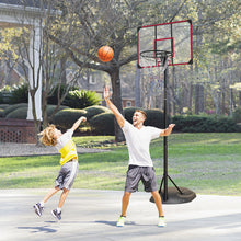 Load image into Gallery viewer, Portable Basketball Hoop System Stand Height Adjustable 7.5ft - 9.2ft with 32 Inch Backboard and Wheels for Youth Adults Indoor Outdoor Basketball Goal
