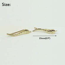 Load image into Gallery viewer, 1 Pair Nature Inspired Delicate Leaf Ear Crawler Ear Vines Sweep Pin Earrings
