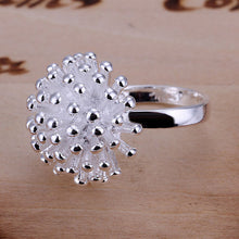 Load image into Gallery viewer, New 925 Sterling Silver Plated Earring Ring Open Bracelet Necklace Jewelry Set
