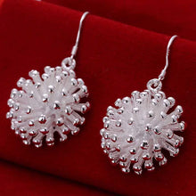 Load image into Gallery viewer, New 925 Sterling Silver Plated Earring Ring Open Bracelet Necklace Jewelry Set
