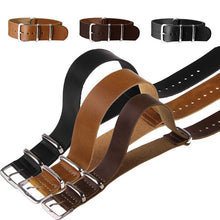Load image into Gallery viewer, 18mm/20mm/22mm PU Leather Wrist Watch Band Strap Mens Stainless Steel Pin Buckle
