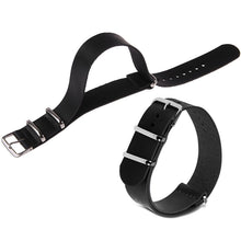 Load image into Gallery viewer, 18mm/20mm/22mm PU Leather Wrist Watch Band Strap Mens Stainless Steel Pin Buckle
