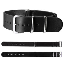 Load image into Gallery viewer, 18mm/20mm/22mm PU Leather Wrist Watch Band Strap Mens Stainless Steel Pin Buckle
