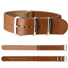 Load image into Gallery viewer, 18mm/20mm/22mm PU Leather Wrist Watch Band Strap Mens Stainless Steel Pin Buckle
