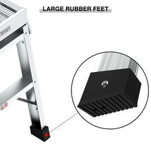Load image into Gallery viewer, Work Platform Aluminum Portable Bench Folding Ladder ANSI Capacity 225 LBS 40"
