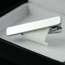 Load image into Gallery viewer, Fashion Men Metal Silver Simple Necktie Tie Bar Clasp Clip Clamp Short Mini Pin
