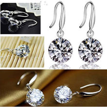 Load image into Gallery viewer, Fashion 925 Sterling Silver Women Crystal Rhinestone Ear Stud Earring Jewelry
