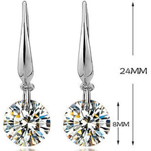 Load image into Gallery viewer, Fashion 925 Sterling Silver Women Crystal Rhinestone Ear Stud Earring Jewelry
