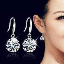 Load image into Gallery viewer, Fashion 925 Sterling Silver Women Crystal Rhinestone Ear Stud Earring Jewelry
