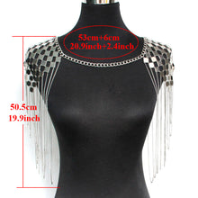 Load image into Gallery viewer, Bohemian Punk Harness Necklace Pendant Collar Shoulder Body Chain Bikini Jewelry
