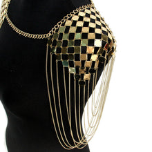 Load image into Gallery viewer, Bohemian Punk Harness Necklace Pendant Collar Shoulder Body Chain Bikini Jewelry
