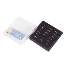 Load image into Gallery viewer, Hot 18Pcs Crystal Nose Ring Hoop Bone Stud Surgical Steel Body Piercing Jewelry

