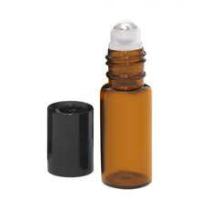 Load image into Gallery viewer, 5ml Glass Steel Metal Ball Roller Refillable Perfume Essential Oil Bottle
