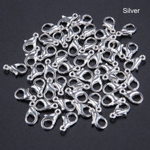 Load image into Gallery viewer, 50Pcs Jewelry Loose Lobster Clasp Suitable for Necklace Bracelets DIY 10mm-14mm
