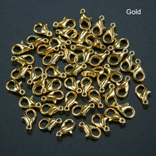 Load image into Gallery viewer, 50Pcs Jewelry Loose Lobster Clasp Suitable for Necklace Bracelets DIY 10mm-14mm

